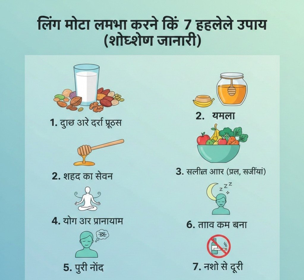 लिंग मोटा लंबा करने के लिए 7 घरेलू उपाय
