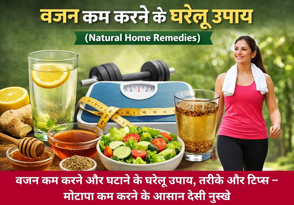 वजन कम करने के घरेलू उपाय पुरुषों के लिए – natural home remedies for weight loss in men
