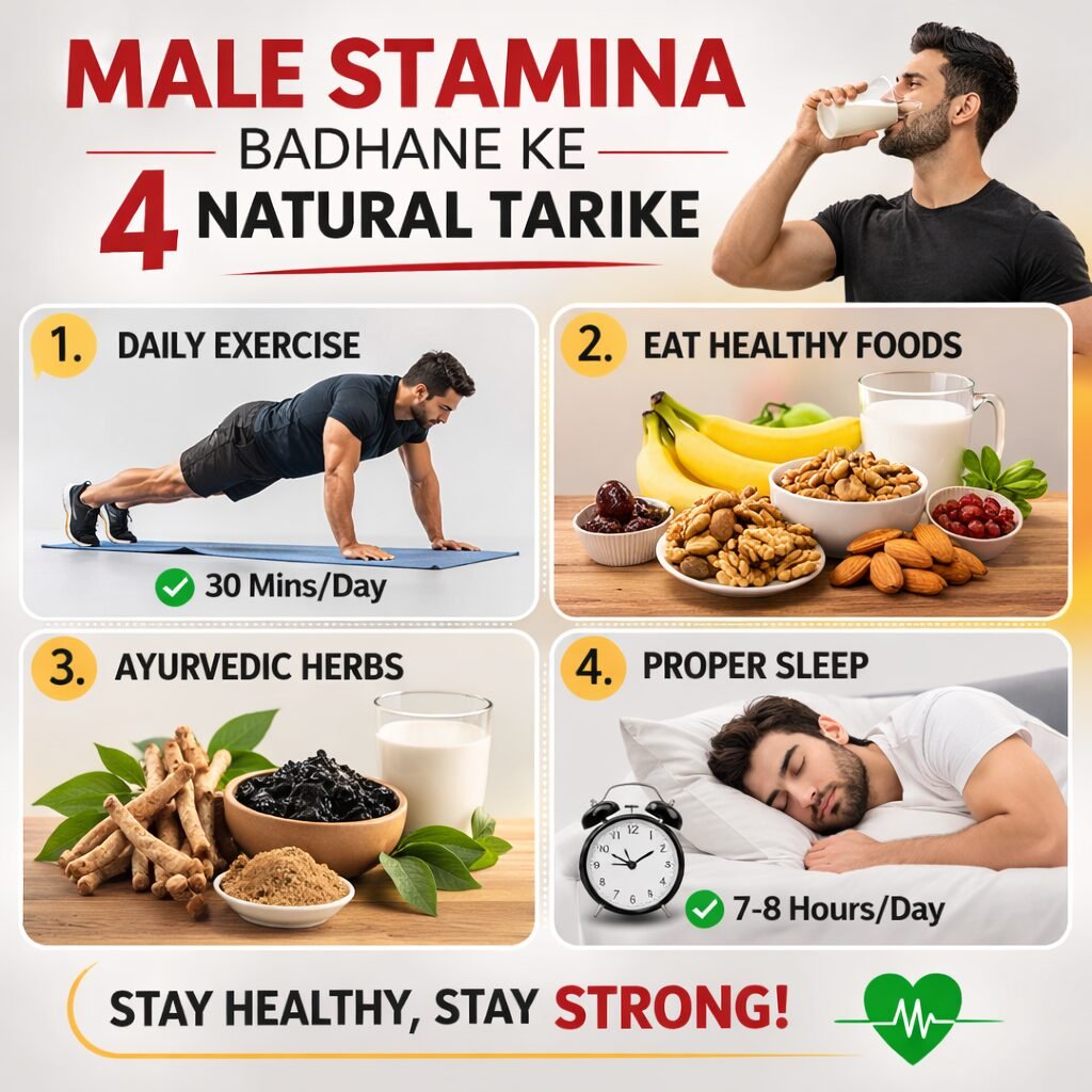 male stamina badhane ke 4 natural tarike aur ayurvedic male health tips
