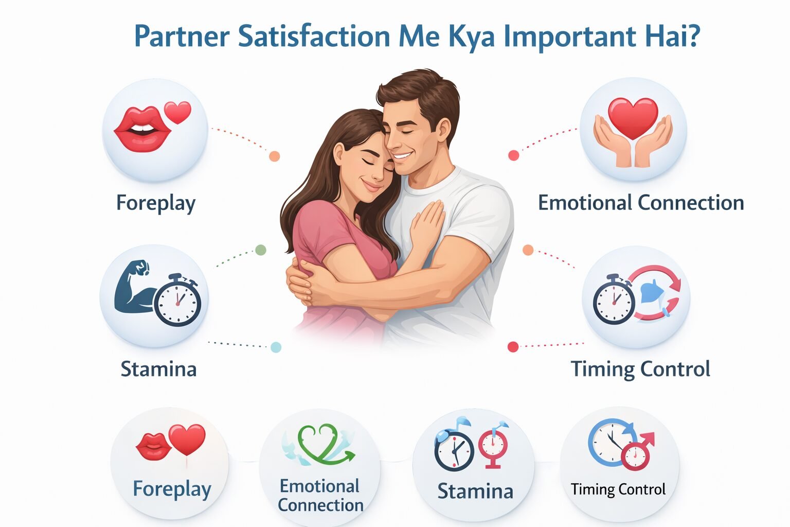 partner satisfaction me kya important hai foreplay emotional connection stamina timing control