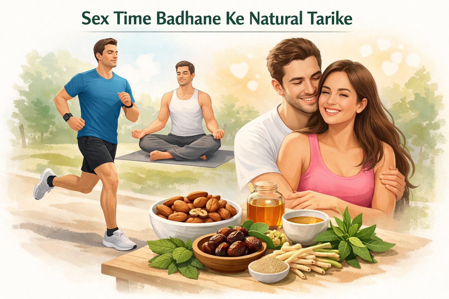 Sex time badhane ke natural tarike like exercise yoga healthy diet and male stamina improvement tips